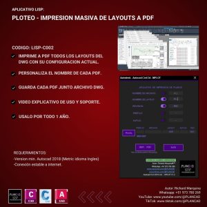 LISP-C002: PLOTEO MASIVO DE PLANOS EN PDF